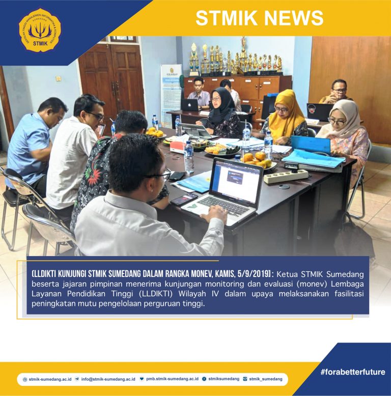 LLDIKTI Kunjungi STMIK Sumedang dalam Rangka Monev 2019