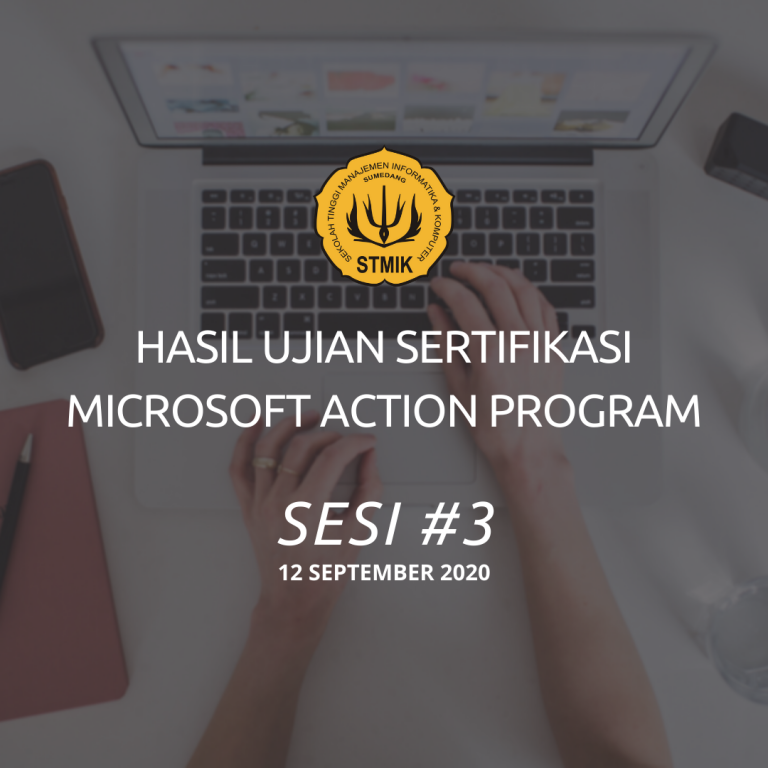 Hasil Ujian Sertifikasi Microsoft Action Program Sesi #3