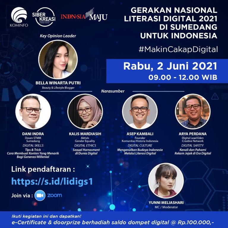 Gerakan Nasional Literasi Digital 2021 di Sumedang Untuk Indonesia