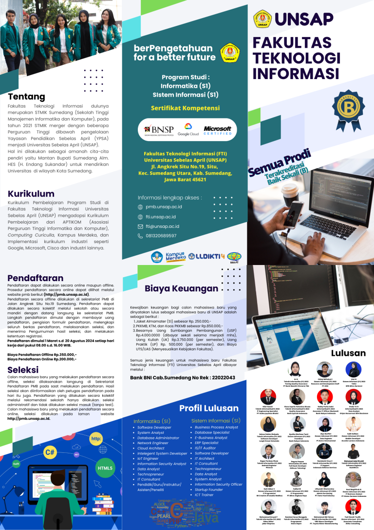 Brosur PMB FTI 2024